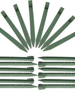 VICASKY 20Pcs Plastic Tent Stakes Windproof Ground Pegs for Camping
