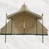 Durable Beige 19.68×13.1ft Bell Tent for Glamping and Camping 4