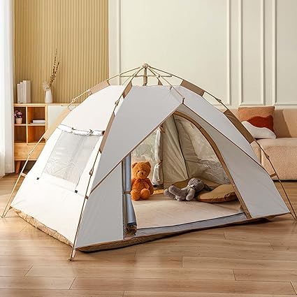 Lightweight Waterproof Pop Up Camping Tent for 3-4 People 2 Lightweight Waterproof Pop Up Camping Tent for 3-4 People - Image 2