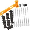 Heavy Duty Metal Tent Stakes 8 Pack for Camping Tarp and Canopy 4