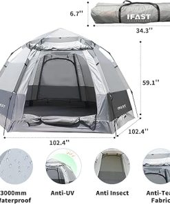 3-Person Waterproof Camping Tent Easy Set Up Windproof Carrying Bag 2