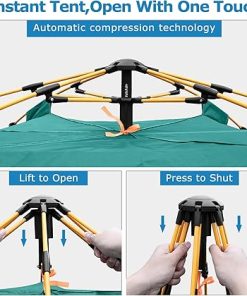 3 Person Windproof Waterproof Dome Tent for Easy Camping Setup 2