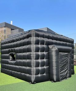 Inflatable Black Air Cube Tent for Outdoor Events and Parties 2