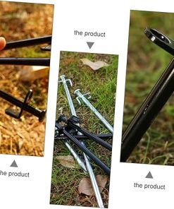 Heavy Duty Steel Tent Stakes 4Pcs Durable Camping Ground Anchors 2