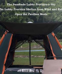 Large Family Camping Tent for 3/4 People Double Layer Portable Tent 2