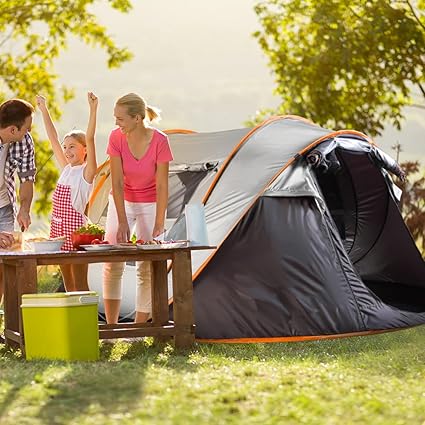 Minzan Pop-Up Camping Tent 9.06×6.79ft for Camping and Hiking Minzan Pop-Up Camping Tent 9.06x6.79ft for Camping and Hiking