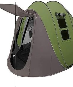 Double Layer Waterproof Pop-Up Tent for Camping with Vestibule