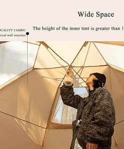 Spacious Double Layer Outdoor Camping Tent for 5-8 People Easy Setup 2