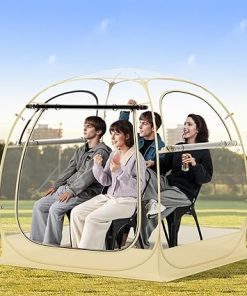 Tangkula Pop Up Instant Tent for 5-6 People with Waterproof Floor