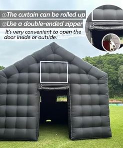Large Black Inflatable Cube Tent for Outdoor Events and Parties 2