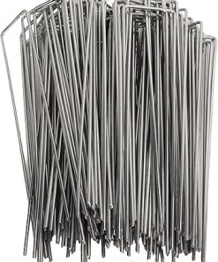 Premium U Shaped Landscape Pins for Garden Stakes – Pack of 100 2