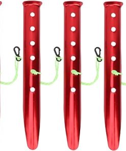 Heavy Duty Aluminum Alloy Tent Stakes U Shaped for Camping 4pcs Set