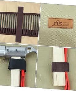 Camping Tent Peg Bag Outdoor Tool Kit Spiral Nail Holder Oxford Fabric 2