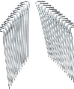 25pcs Zinc Alloy Tent Stakes for Camping and Outdoor Awning Use