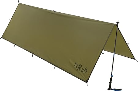 Lightweight Waterproof Shelter Tarp for Camping and Backpacking Olive