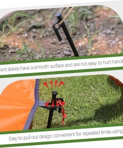 Heavy Duty Tent Stakes 4 Pack Metal Garden Stakes for Camping 2