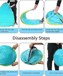 Portable UPF 50+ Beach Tent Sun Shelter for Outdoor Activities 2