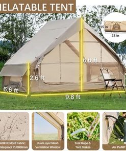 4-Season Waterproof Inflatable Camping Tent for Family Outdoor Fun 2