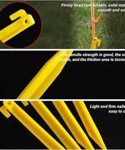 200Pcs J-Shaped Ground Stakes for Gardening Camping and Pet Fences 2