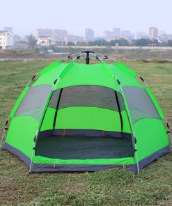 Double Layer Family Tent for 3-5 People Rainproof Outdoor Camping 2