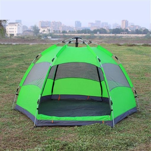 Double Layer Family Tent for 3-5 People Rainproof Outdoor Camping - Image 2