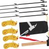 COMMOUDS 4 Person Beach Tent with Replacement Poles for Sun Shade 3