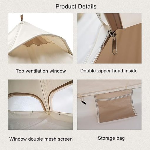 Waterproof Oxford Cloth Family Camping Tent for Outdoor Activities - Image 2