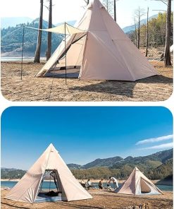 Ultralight Indian Teepee Tent for Family Camping and Travel 2