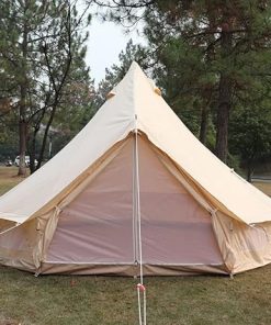 Canvas Bell Tent 4-12 Person 3-6M Outdoor Family Camping Tent
