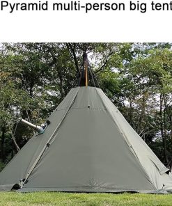 Tipi Hot Tent with Stove Hole – Waterproof Family Camping Tent 2