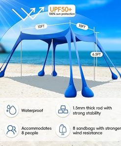 10×10 Sun Shelter Set with 88 lbs Water Weight – Pack of 4 2