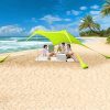 Beach Awning 2m x 1.6m Elastic Tent in Green for Outdoor Recreation