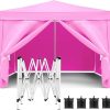 Elegant Folding Party Tent for Outdoor Gatherings, Sunshade Shelter, Easy to Install and Transport, White, 19.7’x9.8′ 3