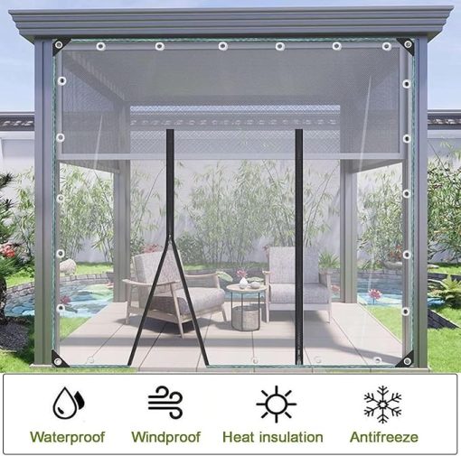 Heavy Duty Clear Waterproof Tarp 4x6 with Grommets for Outdoors - Image 2