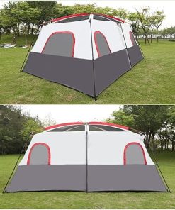 Spacious Family Tent for 8-12 People Portable Outdoor Shelter 2