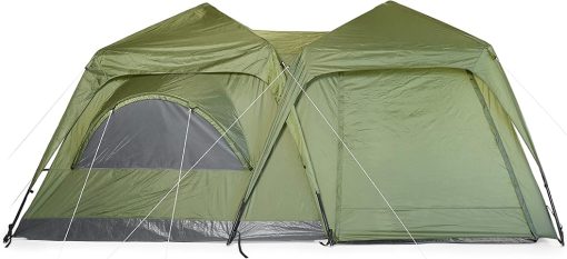 OMNICORE DESIGNS Venture 6 Person Cabin Tent with Canopy - 10' x 7' Tent / 10' x 7' Canopy Shelter