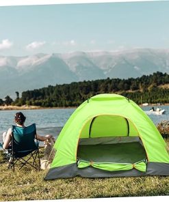 Automatic Folding Beach Tent for 3-4 People with Ground Stakes 2