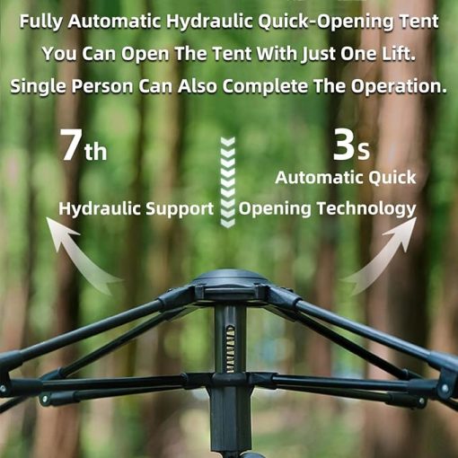 Fast Pop Up 5000 mm Waterproof Dome Tent for 4 Man Hiking Camping - Image 2