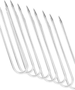 8-Pack Outdoor Swing Set Ground Anchors U-Shaped Steel Tent Stakes