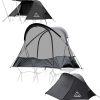 E-Z UP Camping Cube 6.4, Converts 10′ Straight Leg Canopy into Camping Tent, Royal Blue & Vantage Instant Shelter Canopy, 10′ x 10′, White Powder-Coated Steel Frame 4
