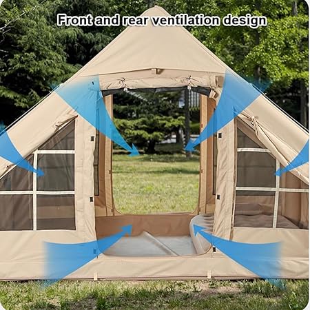 Family Inflatable Tents for Camping 6m² Waterproof Air Tent with Pump 2 Family Inflatable Tents for Camping 6m² Waterproof Air Tent with Pump - Image 2