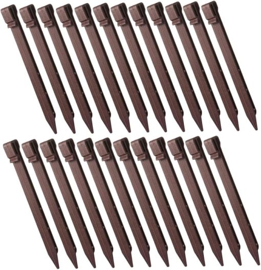 30 Pcs Plastic Ground Stakes for Gardening and Tent Fixing Outdoors