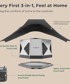 Space Acacia XL Almond Tent with Air Floor and Pump for 4 to 6 People 2