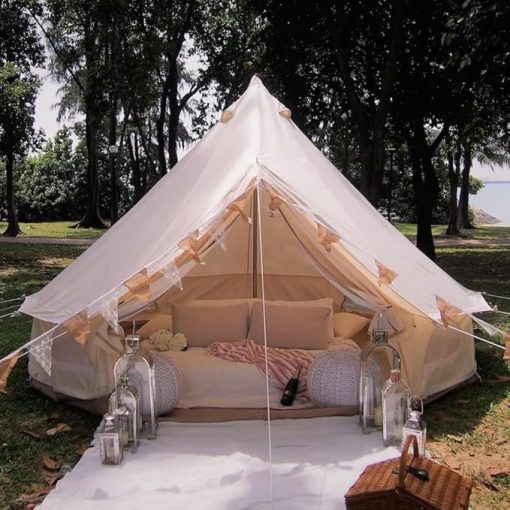 Luxury Oxford Bell Tent with Zipped Groundsheet 3M to 6M Sizes