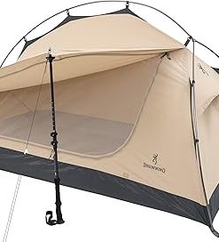 Talon 1-Person Camping Tent by Browning in Tan Color 2