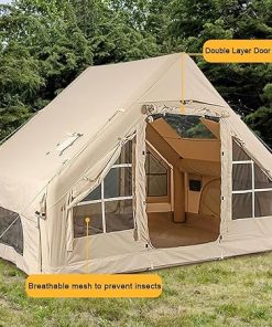 Inflatable Tent for 3-5 People 4 Season Camping with Quick Setup 2