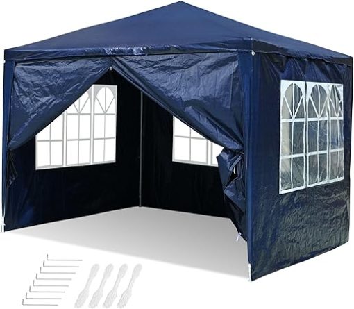 10x10 ft Outdoor Tent with Sidewalls for Events and Gatherings