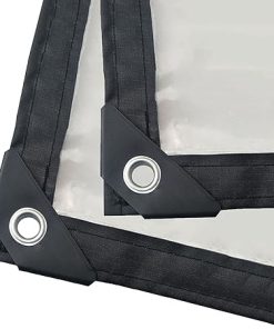 Heavy Duty Dustproof Waterproof, 130g/m² Tarp Cover with Grommets Anti-Aging Insulation PE Plastic Emergency Rain Shelter Rainproof Tarpaulin for Garden Furniture(6x3m/19.8’x9.9′)