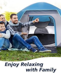 Lightweight 4 Person Waterproof Camping Tent Easy Setup for Hiking 2