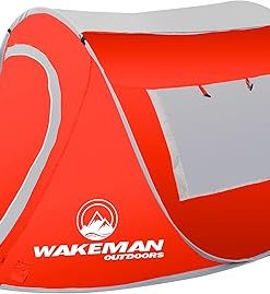 Water Resistant 2 Person Pop-up Tent with Rain Fly and Carry Bag